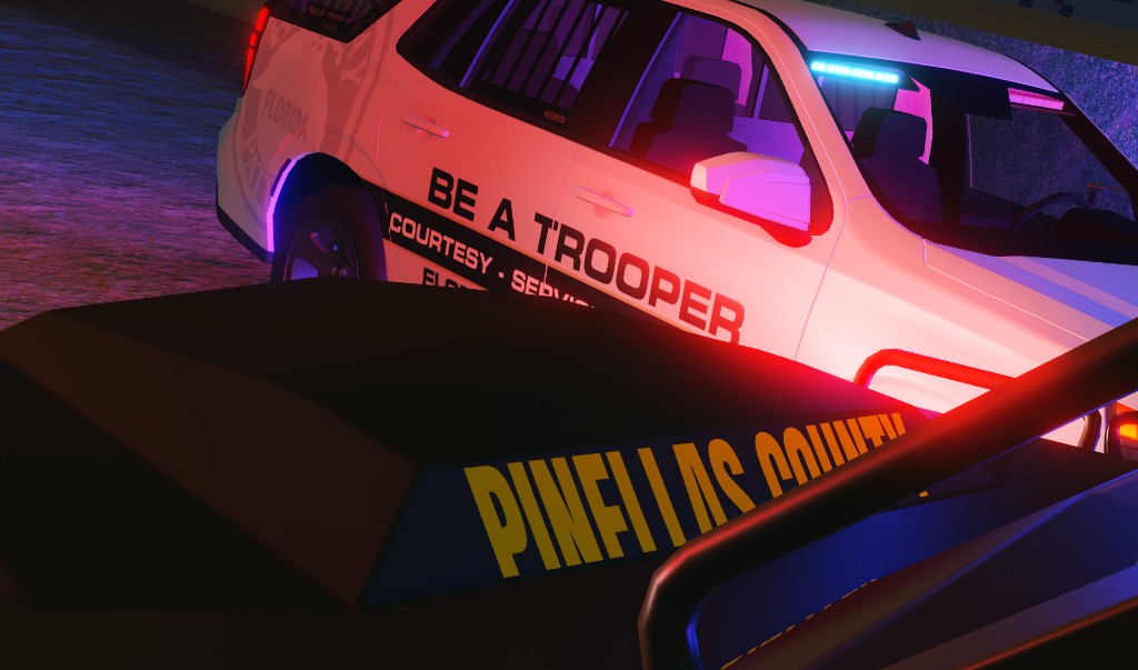 Florida Highway Patrol and Pinellas County units